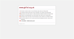 Desktop Screenshot of gb7sf.org.uk